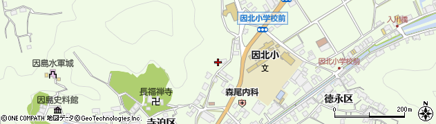 広島県尾道市因島中庄町寺迫区甲周辺の地図