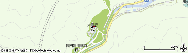 大寧寺周辺の地図