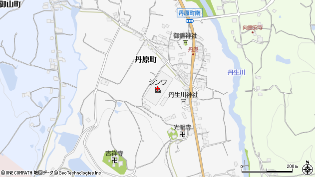 〒637-0052 奈良県五條市丹原町の地図
