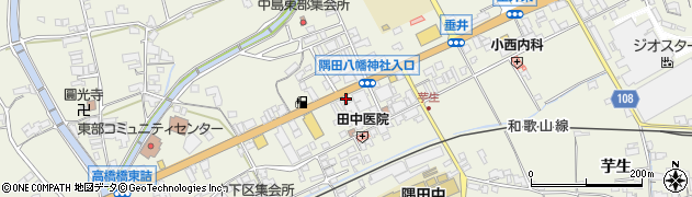 和歌山県橋本市隅田町中島107周辺の地図
