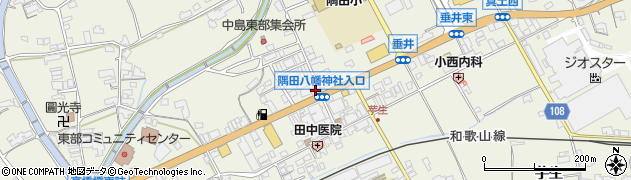 和歌山県橋本市隅田町中島103周辺の地図