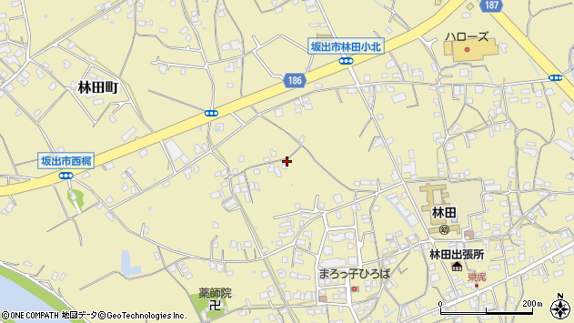 〒762-0012 香川県坂出市林田町の地図