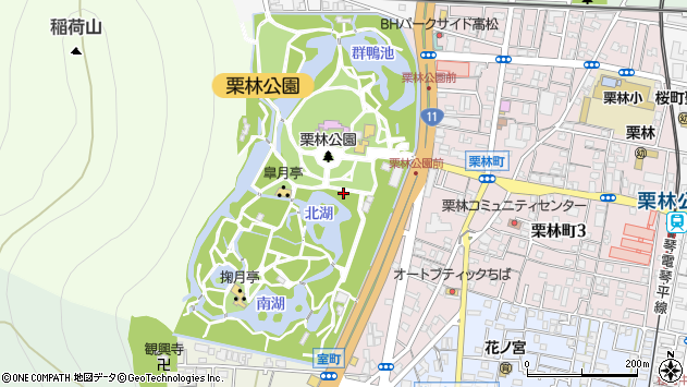 〒760-0073 香川県高松市栗林町の地図