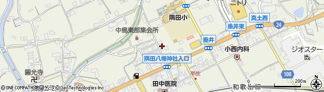 和歌山県橋本市隅田町中島125周辺の地図