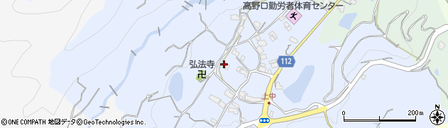 和歌山県橋本市高野口町上中78周辺の地図