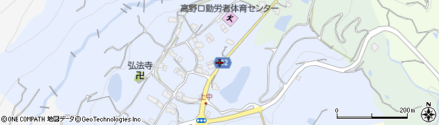 和歌山県橋本市高野口町上中195周辺の地図