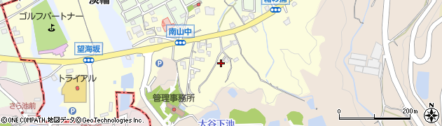 大阪府阪南市南山中周辺の地図
