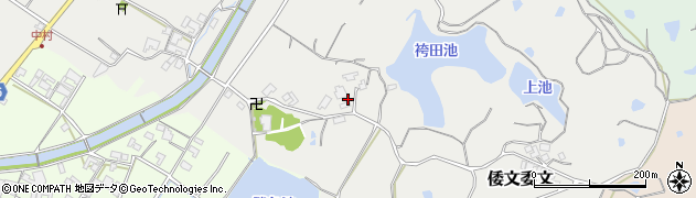 兵庫県南あわじ市倭文委文605周辺の地図