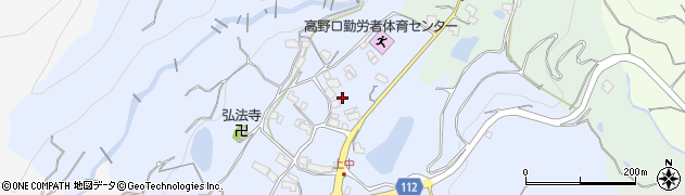 和歌山県橋本市高野口町上中158周辺の地図