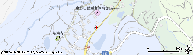 和歌山県橋本市高野口町上中168周辺の地図