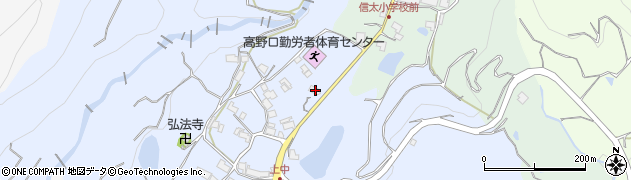 和歌山県橋本市高野口町上中170周辺の地図