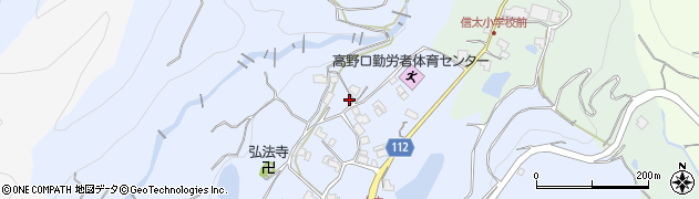 和歌山県橋本市高野口町上中444周辺の地図