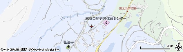 和歌山県橋本市高野口町上中72周辺の地図