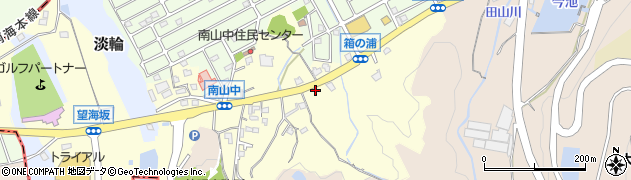 大阪府阪南市南山中181周辺の地図