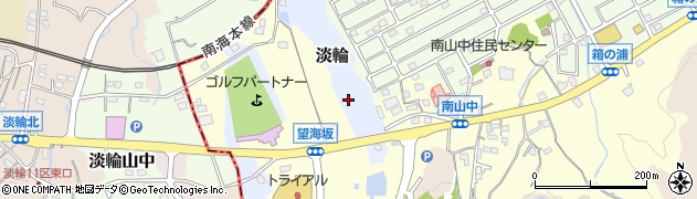 大阪府阪南市淡輪周辺の地図