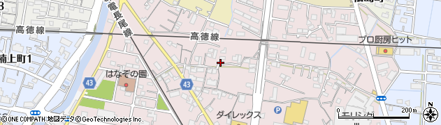 香川県高松市上福岡町周辺の地図