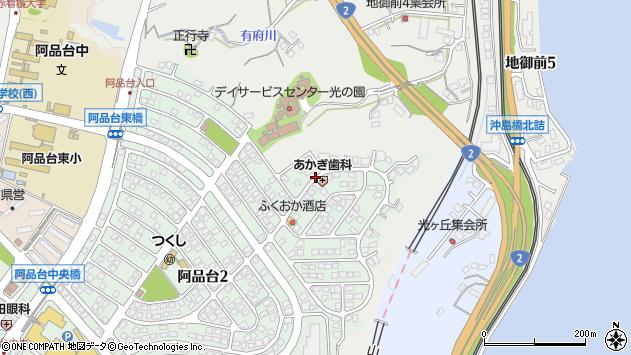 〒738-0053 広島県廿日市市阿品台の地図