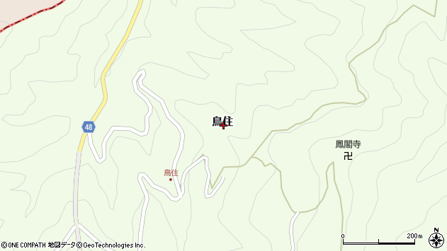 〒638-0203 奈良県吉野郡黒滝村鳥住の地図