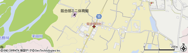 阪合部中村周辺の地図