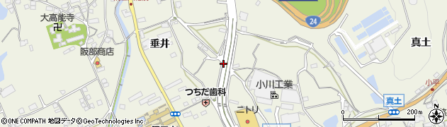 和歌山県橋本市隅田町垂井周辺の地図