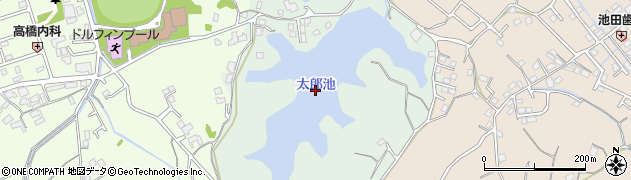 太郎池周辺の地図