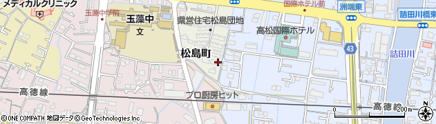 香川県高松市松島町周辺の地図
