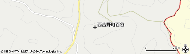 奈良県五條市西吉野町百谷周辺の地図