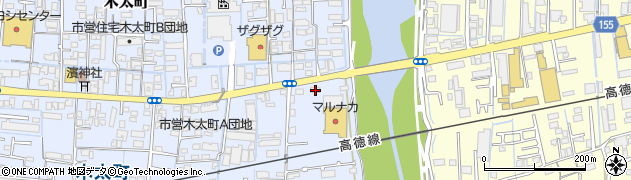 徳島ラーメン 麺王 高松春日店周辺の地図