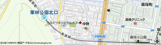 香川県高松市中野町周辺の地図