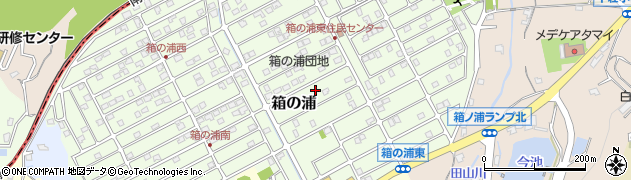 大阪府阪南市箱の浦周辺の地図