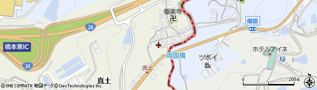 和歌山県橋本市隅田町真土372周辺の地図