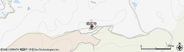 感応寺山周辺の地図