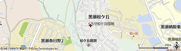 広島県東広島市黒瀬松ケ丘周辺の地図