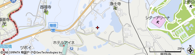 奈良県五條市上野町周辺の地図