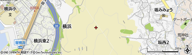 広島県坂町（安芸郡）松木山周辺の地図
