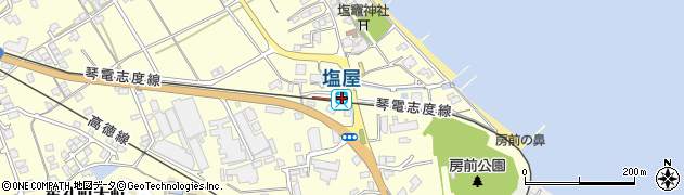 塩屋駅周辺の地図