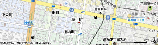 香川県高松市塩上町周辺の地図