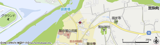 阪合部文化会館周辺の地図