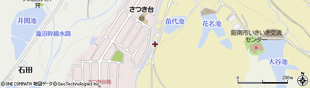 大阪府阪南市自然田1153周辺の地図