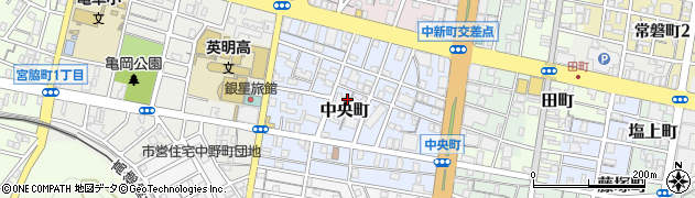 香川県高松市中央町周辺の地図