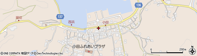 財団法人香川県水産振興基金　栽培種苗センター　小田事業場周辺の地図