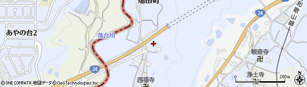 奈良県五條市畑田町周辺の地図