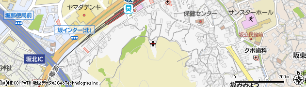広島県坂町（安芸郡）亀迫周辺の地図