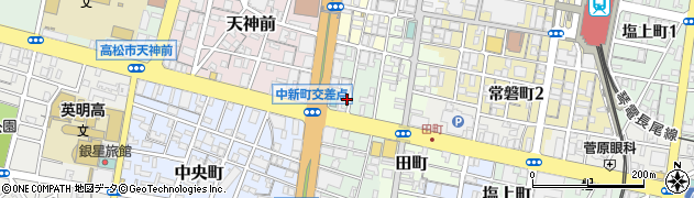 香川県高松市中新町周辺の地図