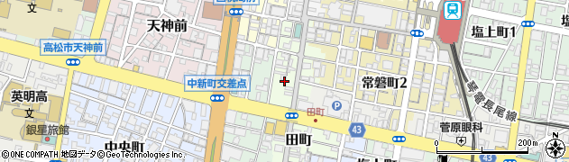 香川県高松市田町周辺の地図
