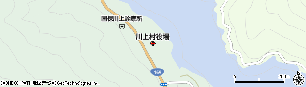奈良県吉野郡川上村周辺の地図
