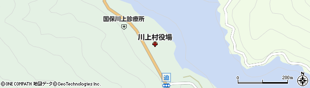 奈良県川上村（吉野郡）周辺の地図