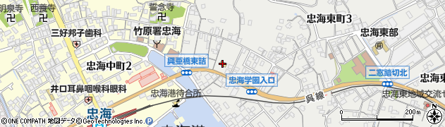 セブンイレブン竹原忠海店周辺の地図