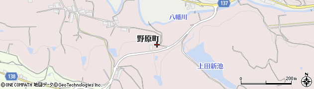 奈良県五條市野原町周辺の地図