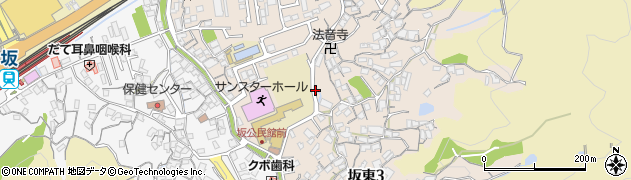 坂小学校前周辺の地図